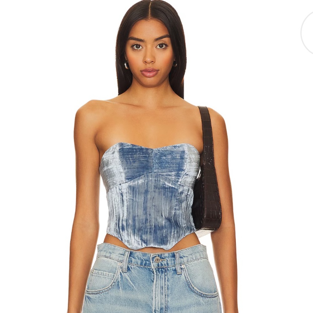 House of Harlow 1960 Balley Corset in Light Blue